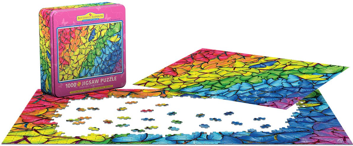 Butterfly Rainbow 1000 Piece Puzzle by EuroGraphics - Eurographics - Jigsaw Puzzles - The Puzzle Center -