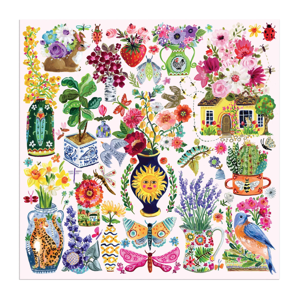 Buzzy Bouquets 500 Piece Jigsaw Puzzle | Galison