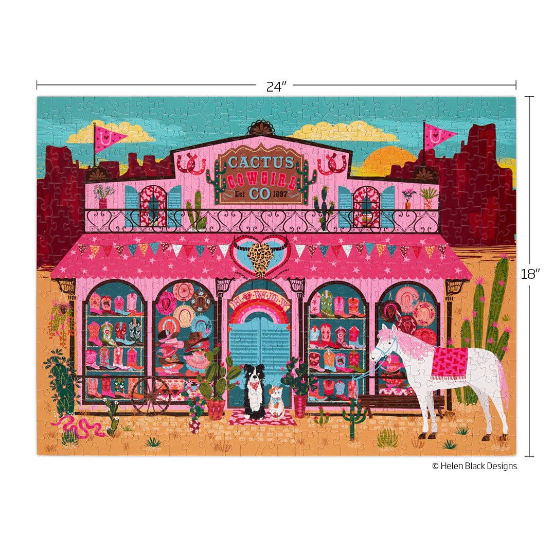 Cactus Cowgirl Co. 500 Piece Jigsaw Puzzle | WerkShoppe - Jigsaw Puzzles - The Puzzle Center