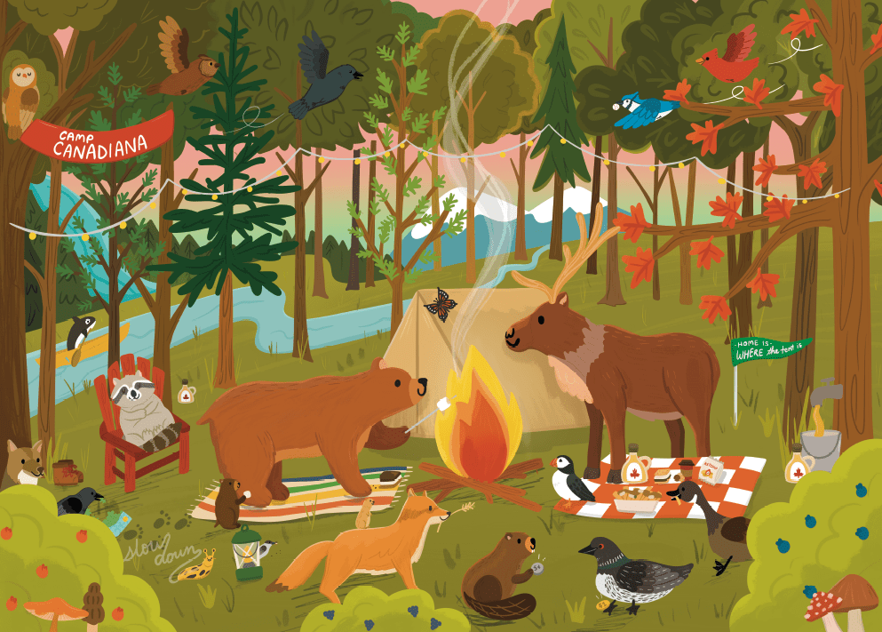 Camp Canadiana 250 Piece JIgsaw Puzzle | Villager - Jigsaw Puzzle - The Puzzle Center