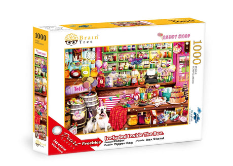 Candy Shop Puzzle - 1000 Piece Bright Jigsaw Puzzle by Brain Tree Games - Brain Tree Games LLC - Jigsaw Puzzles - The Puzzle Center -