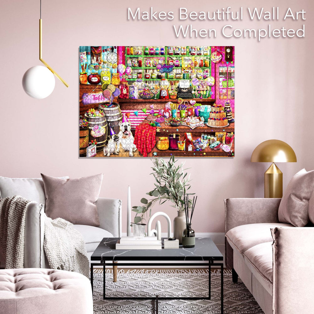 Candy Shop Puzzle - 1000 Piece Bright Jigsaw Puzzle by Brain Tree Games - Brain Tree Games LLC - Jigsaw Puzzles - The Puzzle Center -