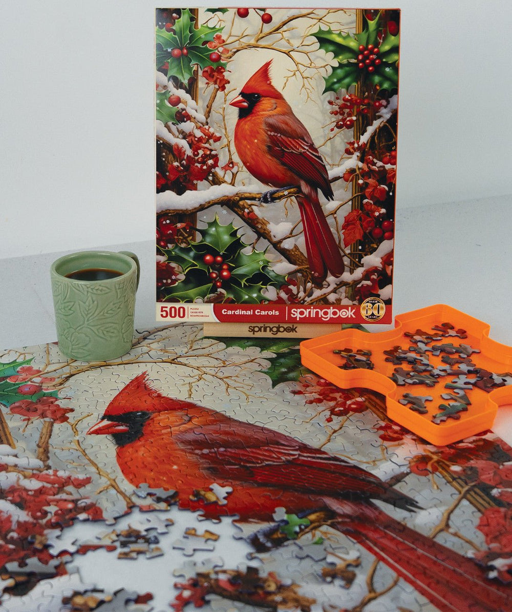 Cardinal Carols 500 Piece Jigsaw Puzzle | Springbok Puzzles - Springbok Puzzles - Jigsaw Puzzles - The Puzzle Center