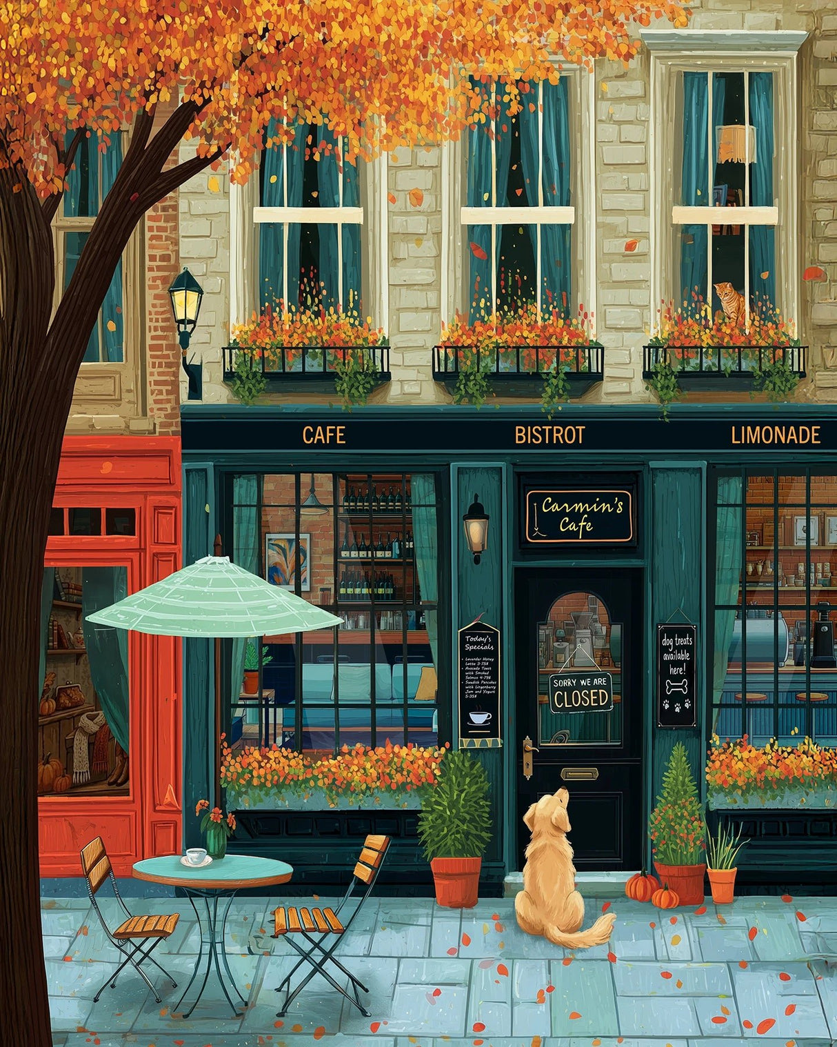 Carmins Café 500 Piece Jigsaw Puzzle | Springbok Puzzles - Jigsaw Puzzles - The Puzzle Center