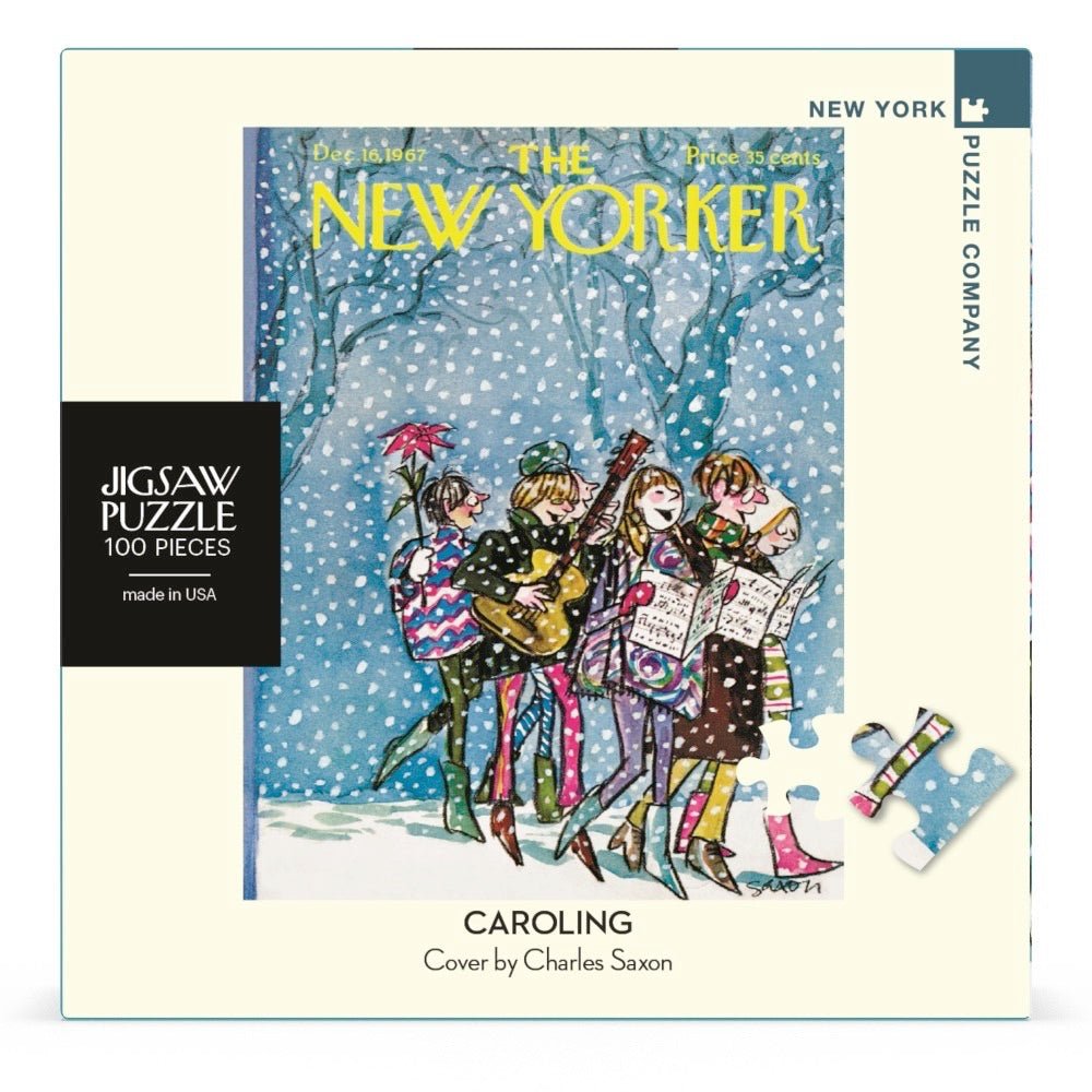 Caroling 100 Piece Mini Jigsaw Puzzle | New York Puzzle Company - Jigsaw Puzzles - The Puzzle Center
