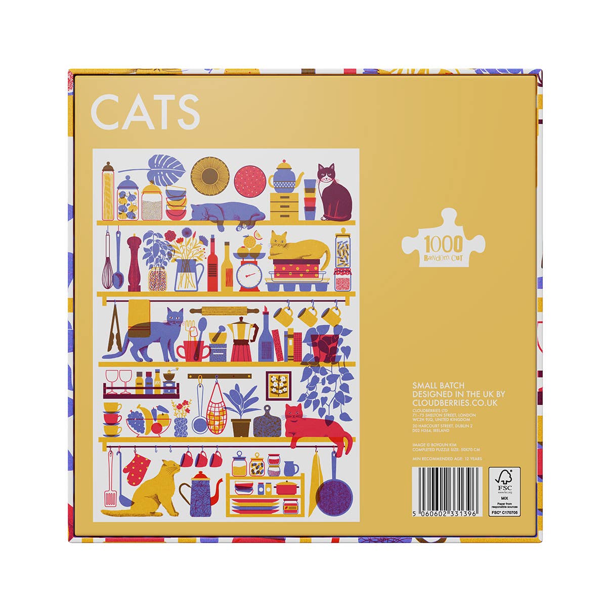 Cat 1000 Piece Jigsaw Puzzle | Cloudberries - Jigsaw Puzzles - The Puzzle Center