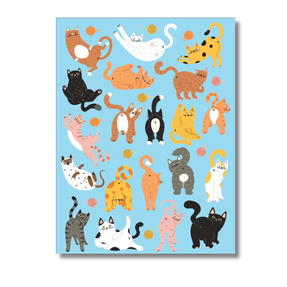 Cat Butts Puzzle - Funny 500 Piece Jigsaw Puzzle by FUN CLUB - FUN CLUB - Jigsaw Puzzles - The Puzzle Center -
