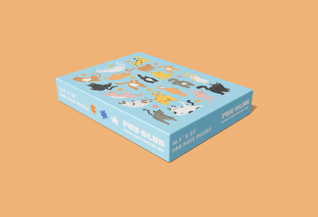 Cat Butts Puzzle - Funny 500 Piece Jigsaw Puzzle by FUN CLUB - FUN CLUB - Jigsaw Puzzles - The Puzzle Center -