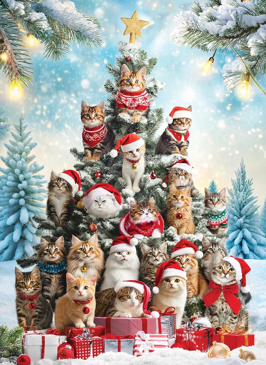 Cat Christmas Tree 1000 Piece Jigsaw Puzzle | Eurographics - Jigsaw Puzzles - The Puzzle Center