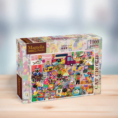 Cat Crowd 1000 Piece Jigsaw Puzzle by Magnolia - Magnolia - Jigsaw Puzzles - The Puzzle Center -