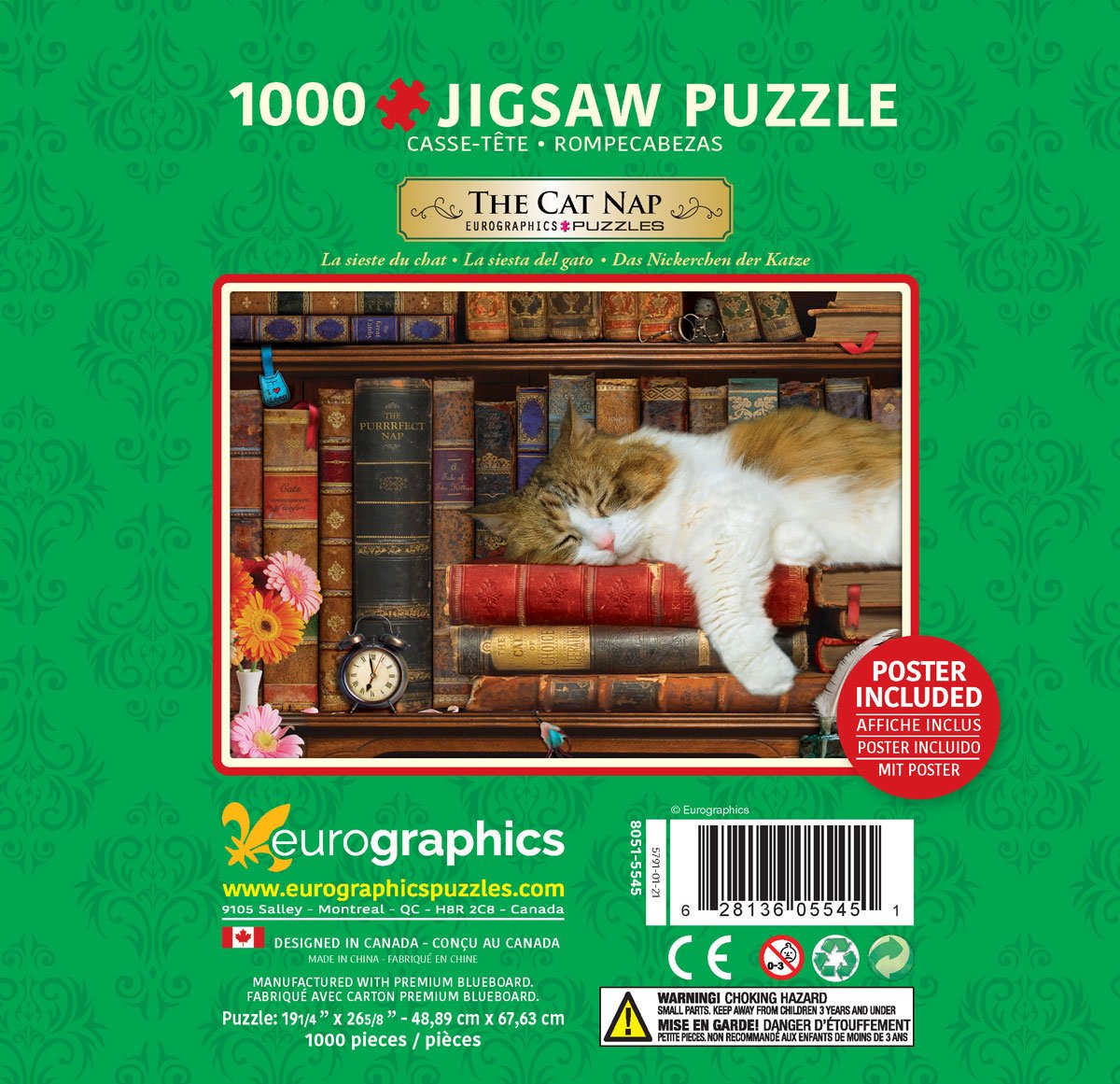Cat Nap 1000 Piece Puzzle by EuroGraphics - Eurographics - Jigsaw Puzzles - The Puzzle Center -