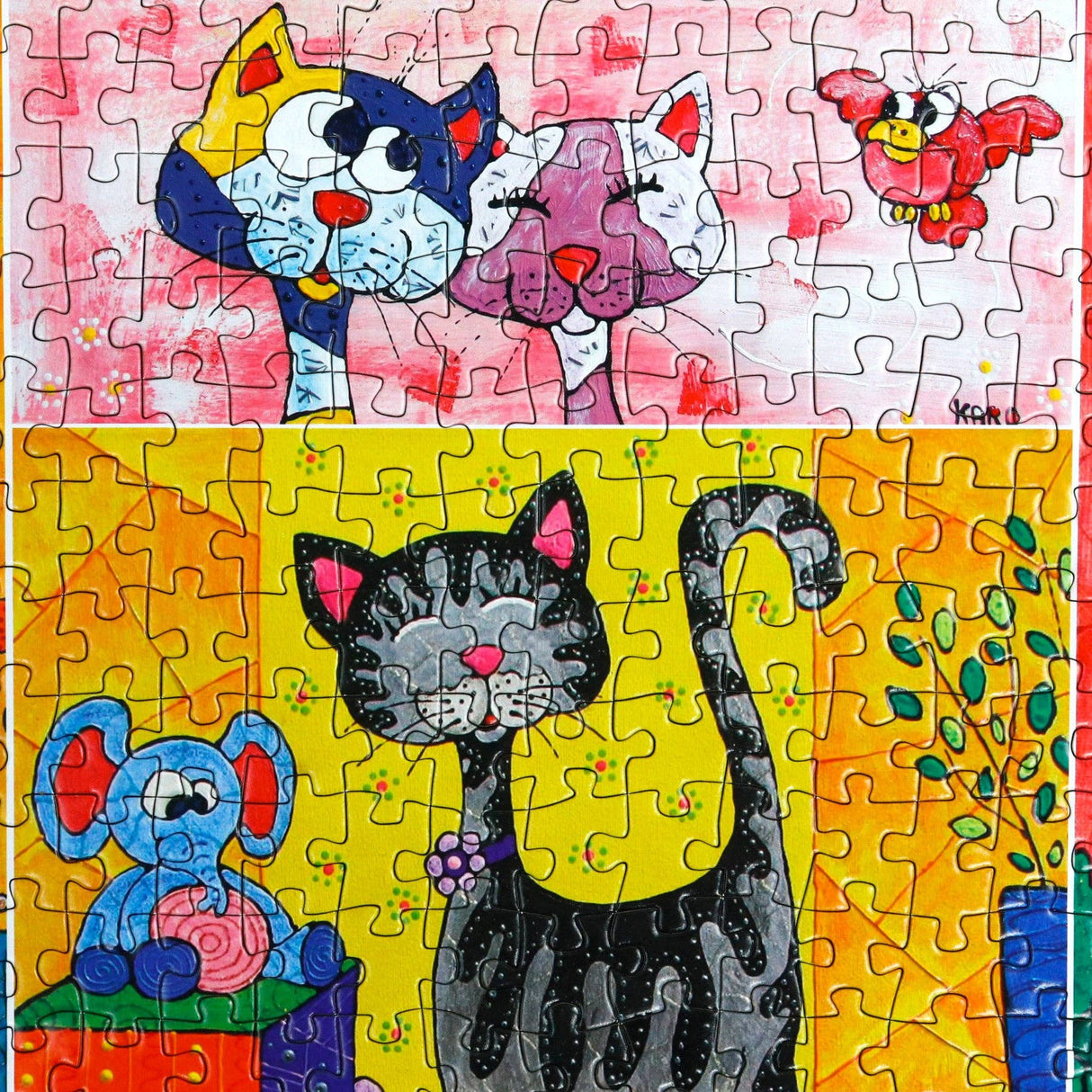 Cats Everywhere! 1000 Piece Jigsaw Puzzle by JaCaRou Puzzles - JaCaRou Puzzles Inc. - Jigsaw Puzzles - The Puzzle Center -
