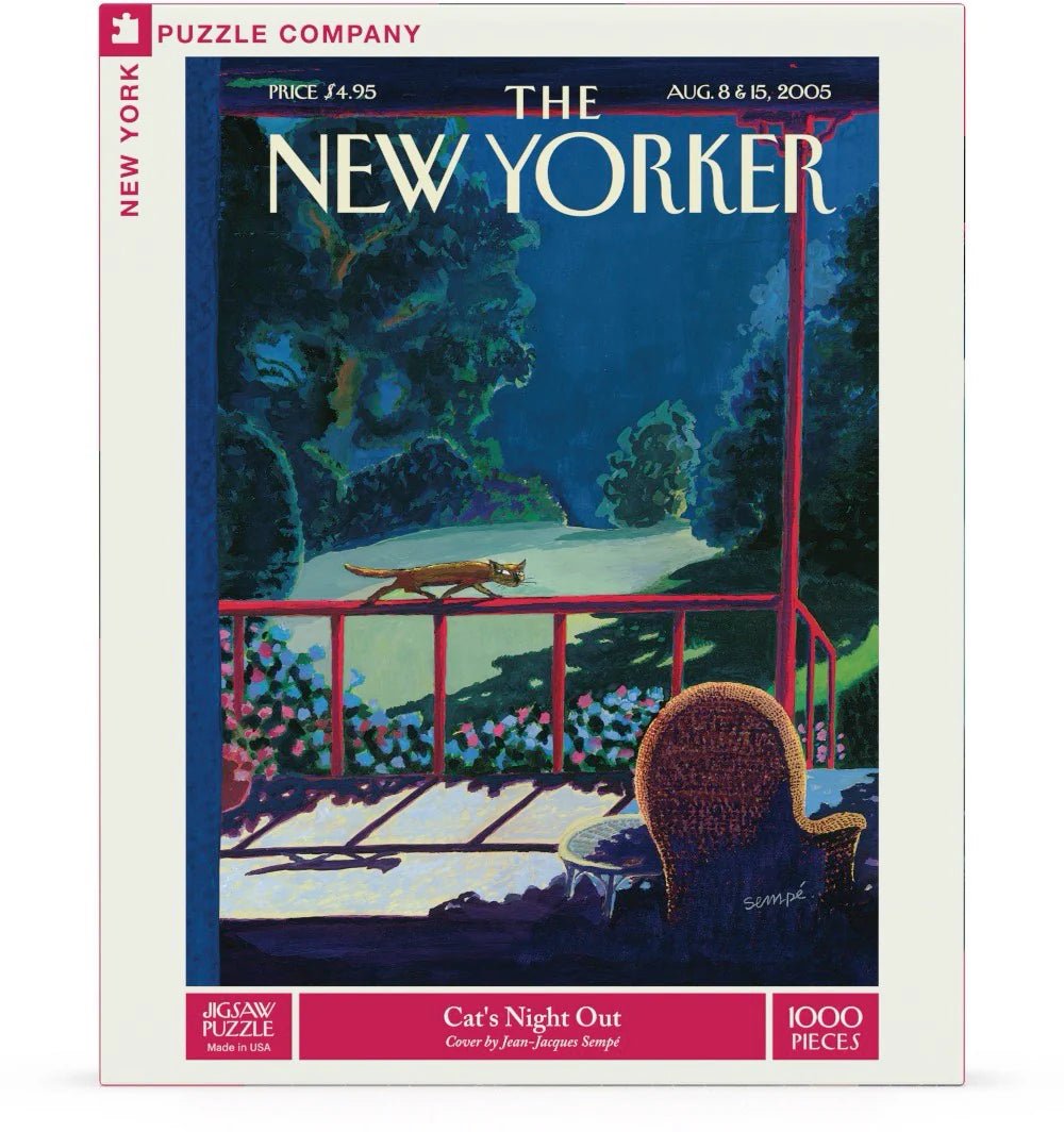 Cat's Night Out 1000 Piece Jigsaw Puzzle | New York Puzzle Company - Jigsaw Puzzles - The Puzzle Center