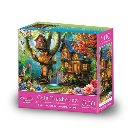 Cats Treehouse 500 Piece Jigsaw Puzzle by Springbok Puzzles - Springbok Puzzles - Jigsaw Puzzles - The Puzzle Center