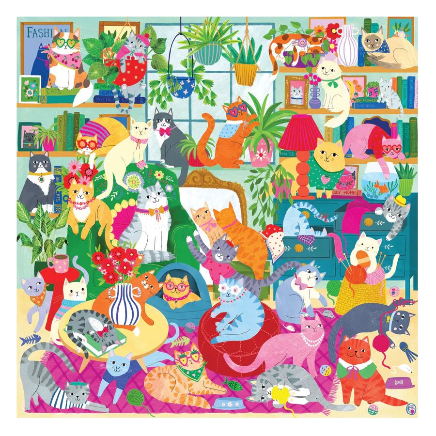 Caturday Afternoon 500 Piece Jigsaw Puzzle by Mudpuppy - Mudpuppy - Jigsaw Puzzles - The Puzzle Center