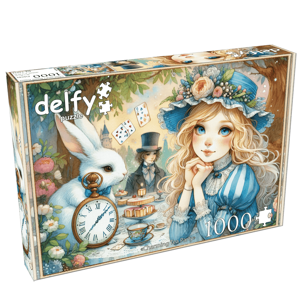 Charming Tea Party 1000 Piece Jigsaw Puzzle | Delfy Puzzles - Jigsaw Puzzles - The Puzzle Center