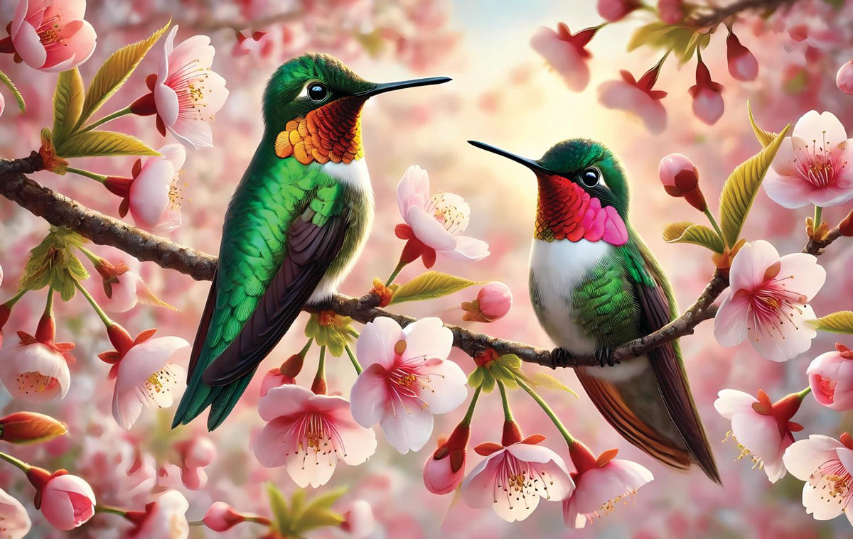 Cherry Blossom Time 550 Piece Jigsaw Puzzle | SunsOut