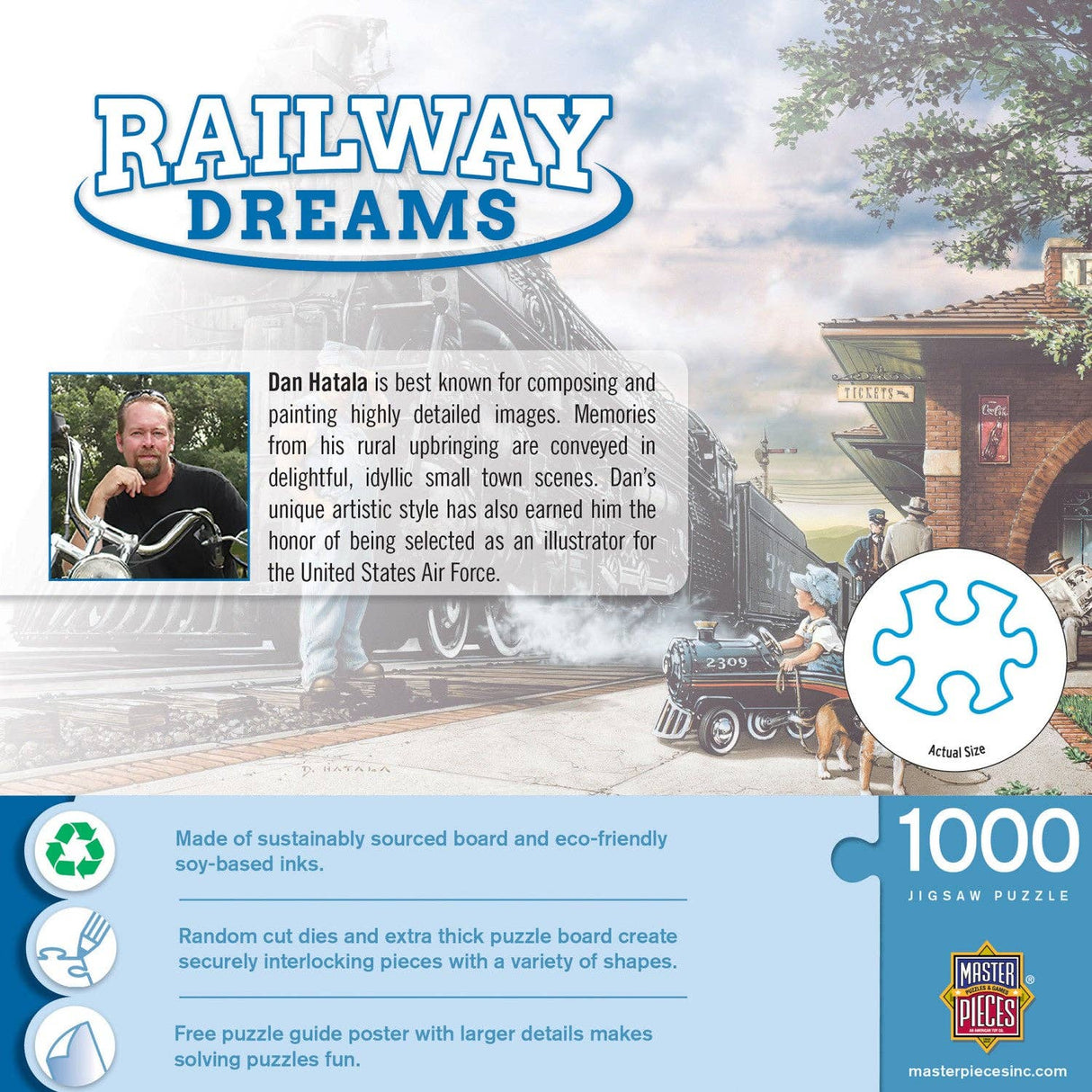 Childhood Dreams - Railway Dreams 1000 Piece Puzzle | Masterpieces Puzzles - Masterpieces Puzzles - Jigsaw Puzzles - The Puzzle Center