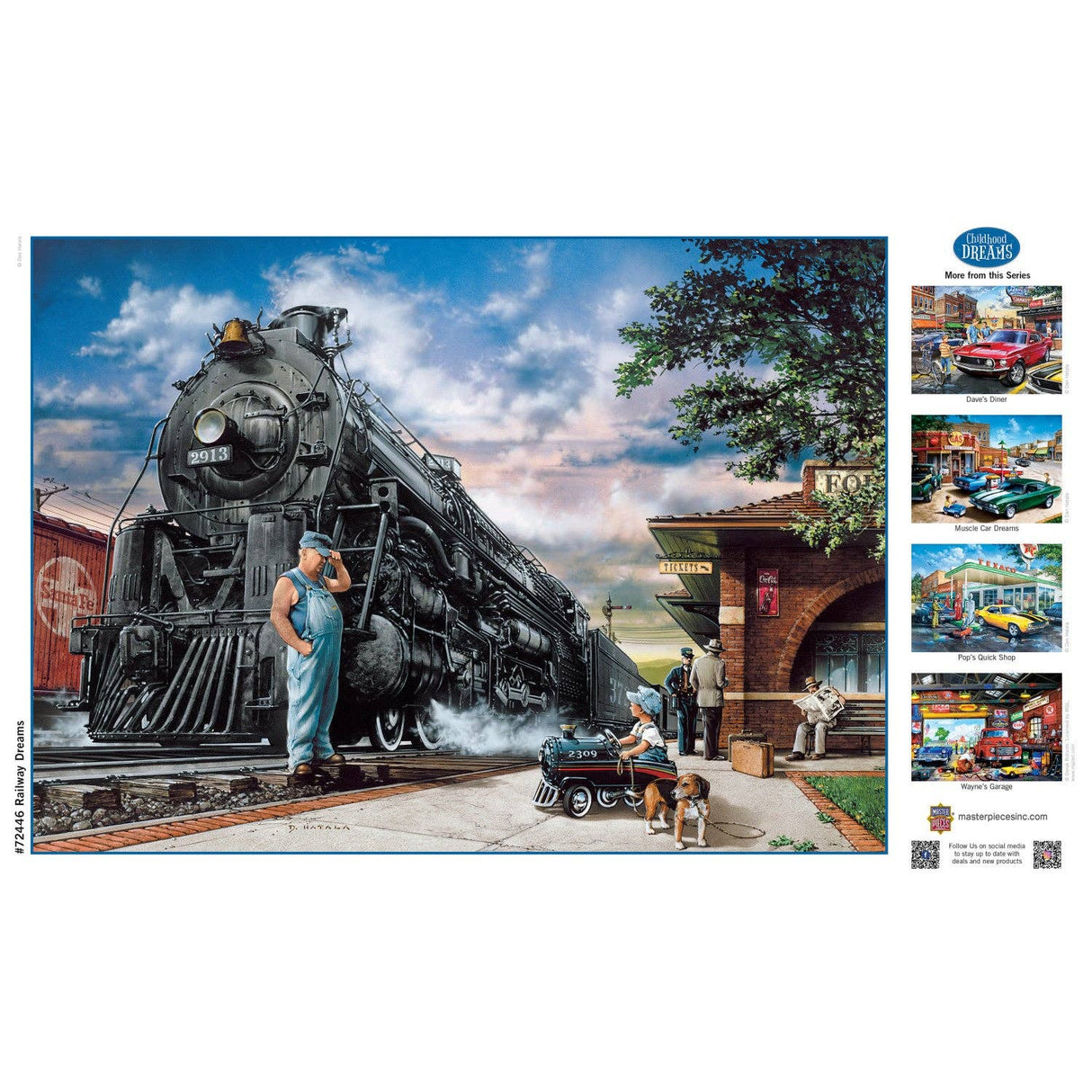 Childhood Dreams - Railway Dreams 1000 Piece Puzzle | Masterpieces Puzzles - Masterpieces Puzzles - Jigsaw Puzzles - The Puzzle Center