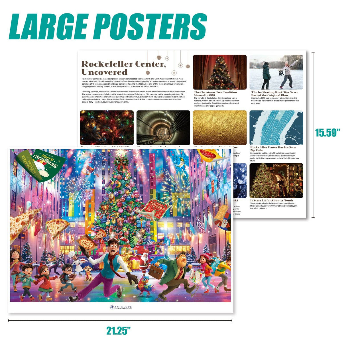 Christmas at Rockefeller 1000 Piece Jigsaw Puzzle | Antelope Puzzle - Jigsaw Puzzles - The Puzzle Center