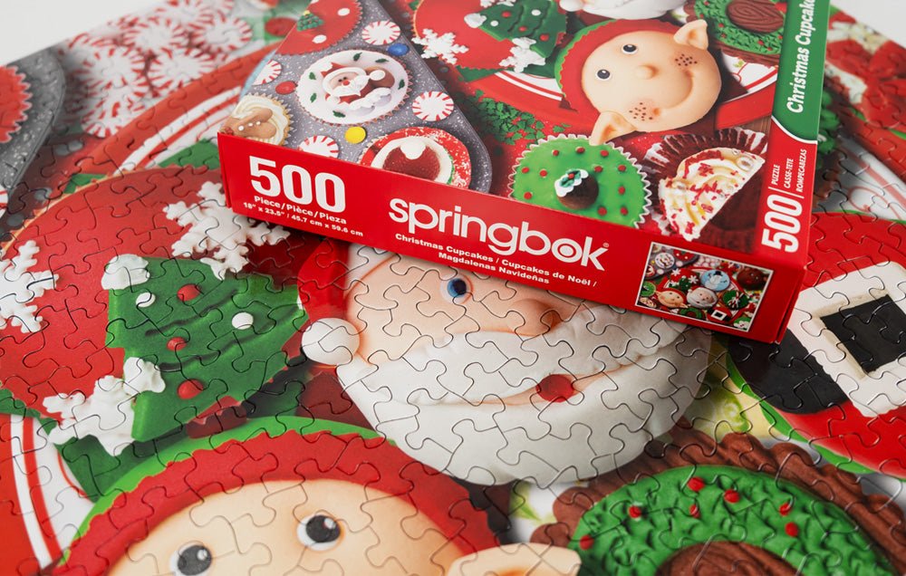 Christmas Cupcakes 500 Piece Jigsaw Puzzle | Springbok Puzzles - Springbok Puzzles - Jigsaw Puzzles - The Puzzle Center