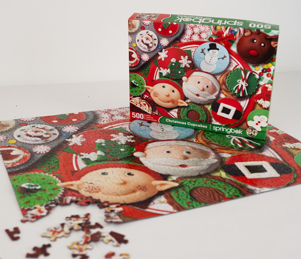 Christmas Cupcakes 500 Piece Jigsaw Puzzle | Springbok Puzzles - Springbok Puzzles - Jigsaw Puzzles - The Puzzle Center