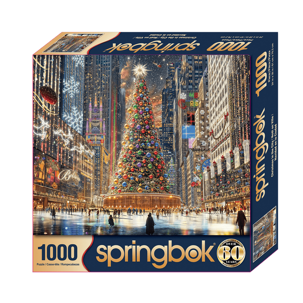 Christmas in the City 1000 Piece Jigsaw Puzzle | Springbok Puzzles - Springbok Puzzles - Jigsaw Puzzles - The Puzzle Center