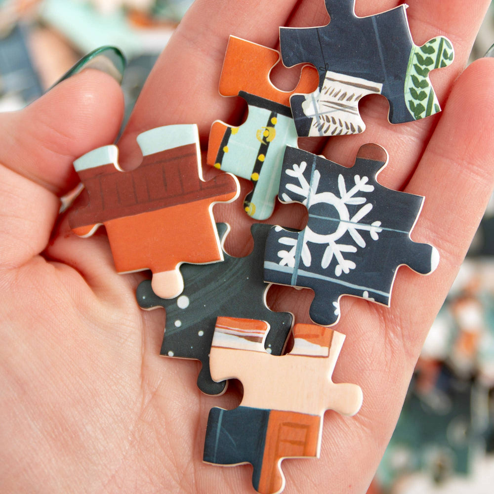 Christmas in the City - 500 Piece Jigsaw Puzzle by 1canoe2 - 1canoe2 | One Canoe Two Paper Co. - Jigsaw Puzzles - The Puzzle Center -