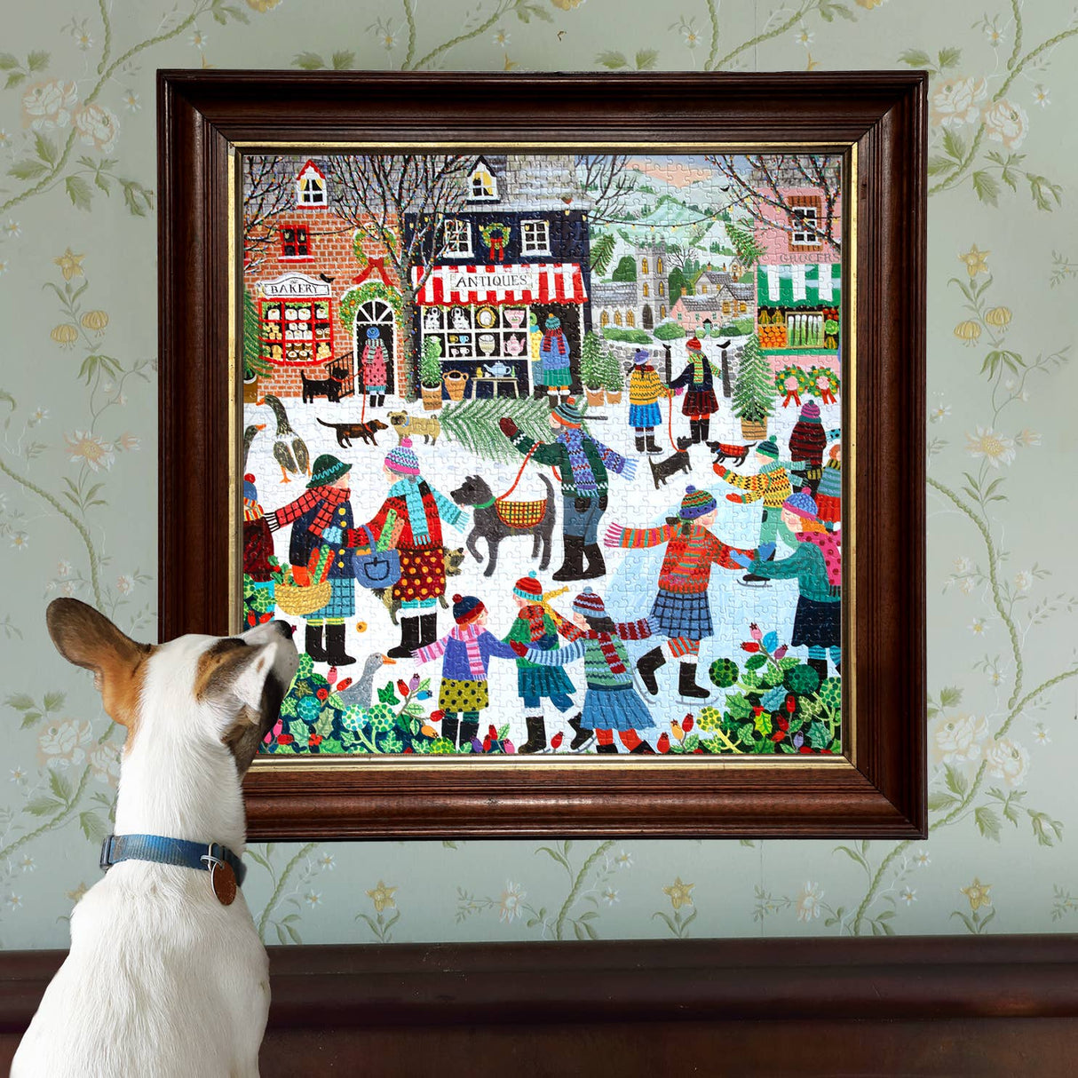 Christmas in the Square 1000 Piece Jigsaw Puzzle | eeBoo - Jigsaw Puzzles - The Puzzle Center