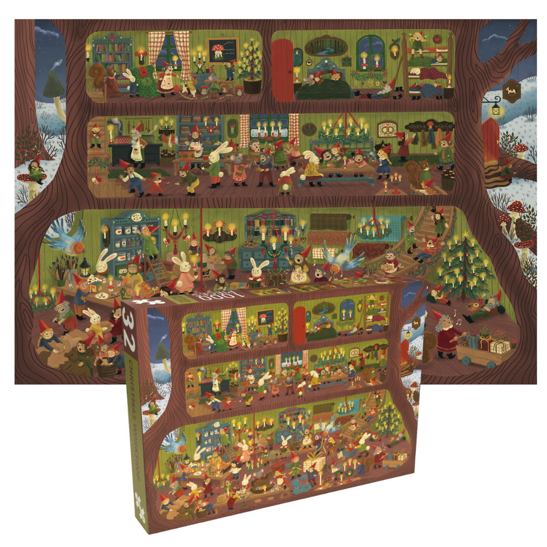 Christmas Workshop 1000 Piece Jigsaw Puzzle | Penny Puzzle