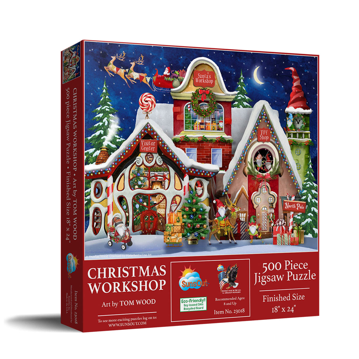Christmas Workshop 500 Piece Jigsaw Puzzle | SunsOut