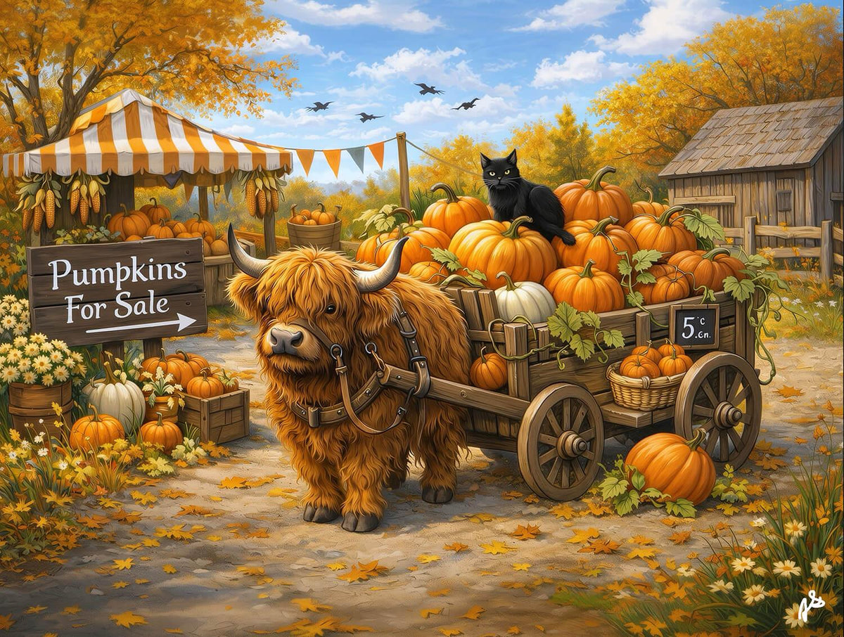 Delivering Pumpkins 300 Piece Jigsaw Puzzle | SunsOut