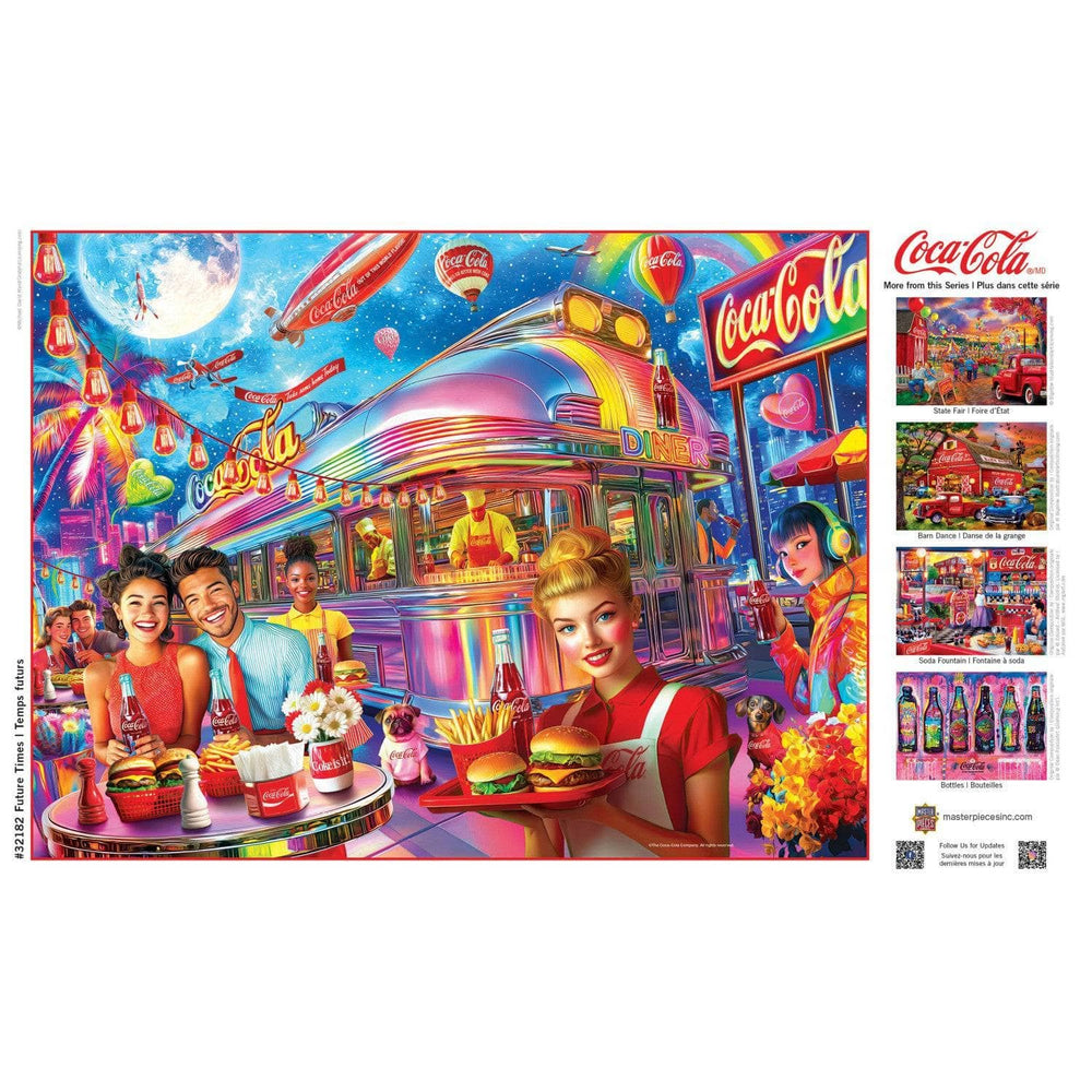 Coca - Cola - Future Times 300 Piece EZ Grip Jigsaw Puzzle | Masterpieces Puzzles - Masterpieces Puzzles - Jigsaw Puzzles - The Puzzle Center