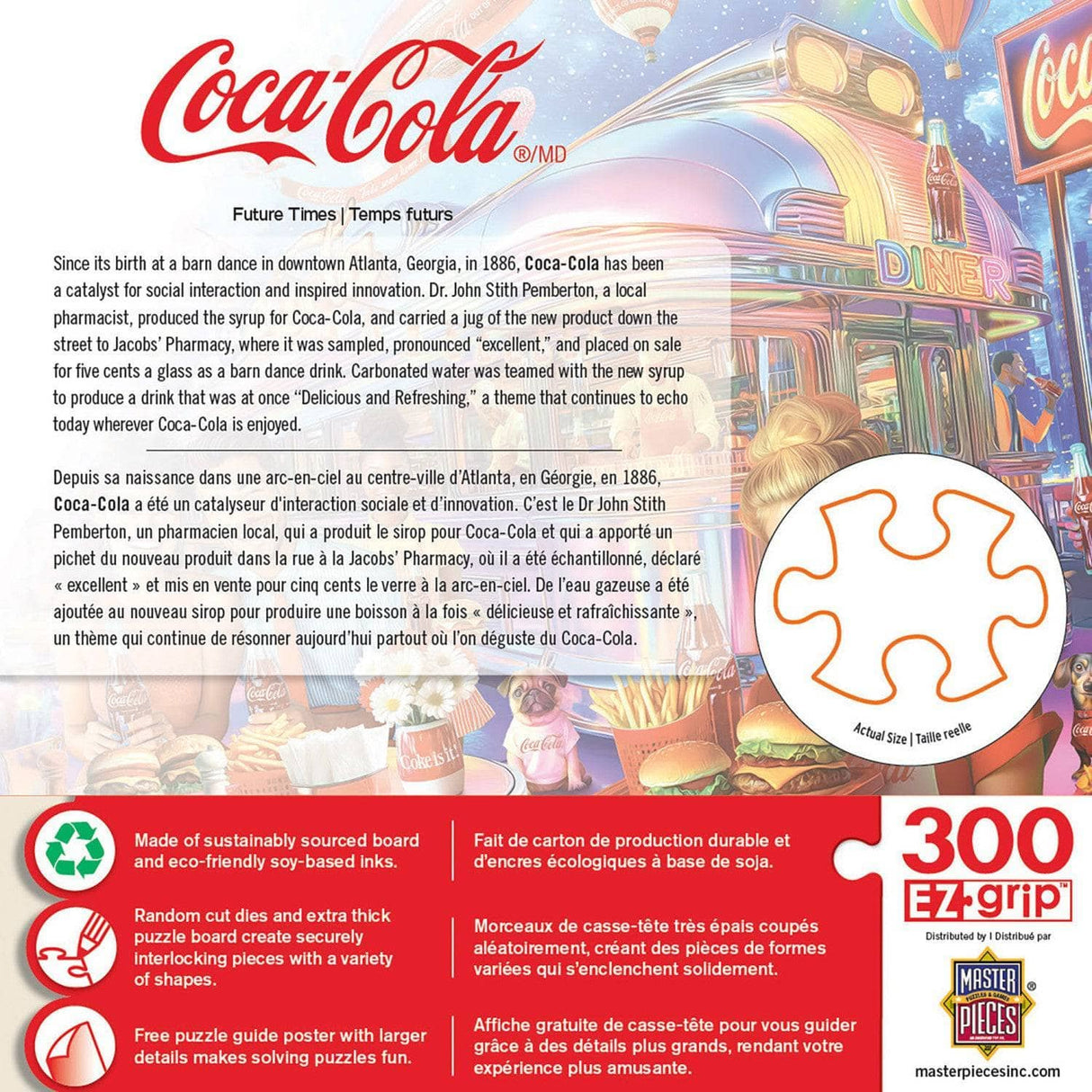 Coca - Cola - Future Times 300 Piece EZ Grip Jigsaw Puzzle | Masterpieces Puzzles - Masterpieces Puzzles - Jigsaw Puzzles - The Puzzle Center