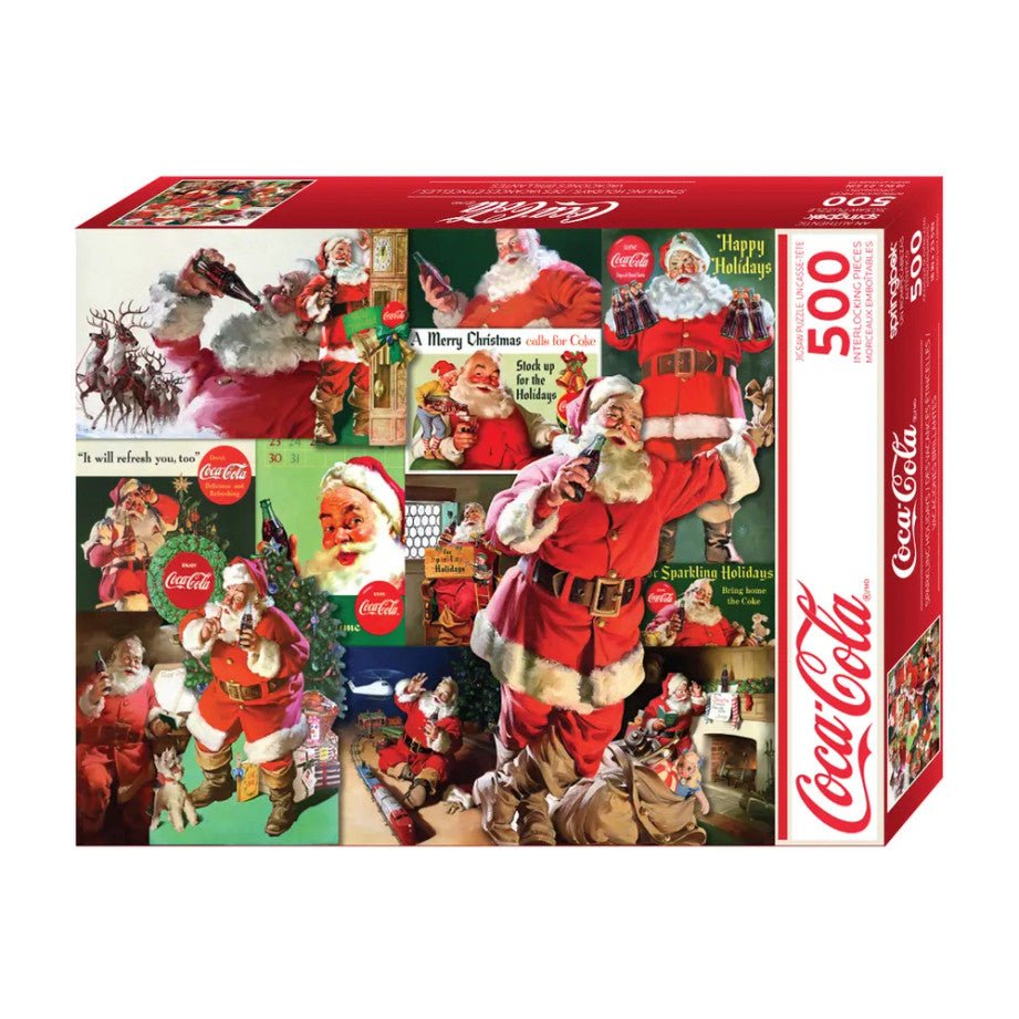Coca - Cola Sparkling Holidays 500 Piece Jigsaw Puzzle by Springbok Puzzles - Springbok Puzzles - Jigsaw Puzzles - The Puzzle Center -