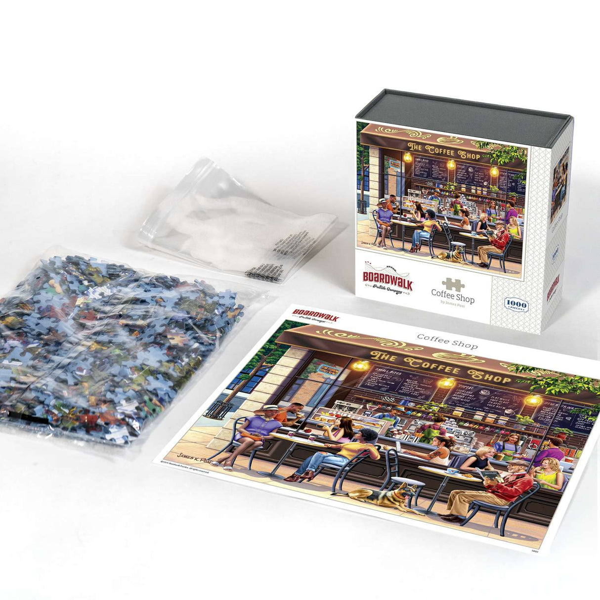 Coffee Shop 1000 Piece Jigsaw Puzzle by Boardwalk Puzzle Company - Boardwalk - Jigsaw Puzzles - The Puzzle Center