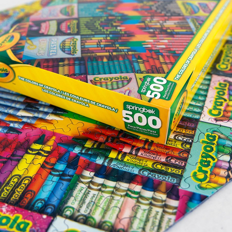 Colors Of Crayola 500 Piece Jigsaw Puzzle by Springbok Puzzles - Springbok Puzzles - Jigsaw Puzzles - The Puzzle Center