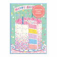 Confetti Birthday Cake 60 Piece Greeting Card Puzzle | Galison - Greeting Card Puzzle - The Puzzle Center