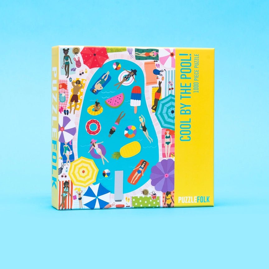 Cool By the Pool 1000 Piece Puzzle by Puzzlefolk - Puzzlefolk - Jigsaw Puzzles - The Puzzle Center -