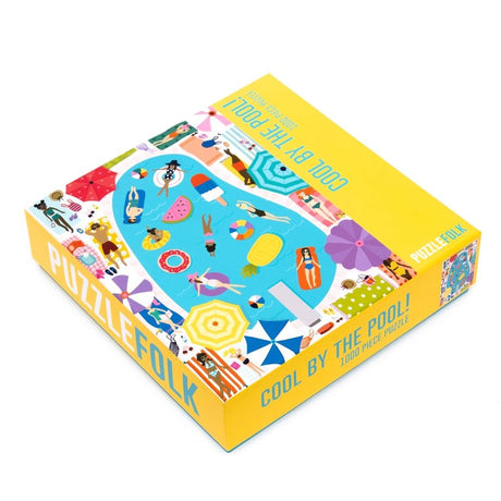 Cool By the Pool 1000 Piece Puzzle by Puzzlefolk - Puzzlefolk - Jigsaw Puzzles - The Puzzle Center -