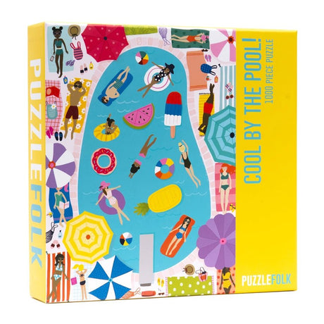 Cool By the Pool 1000 Piece Puzzle by Puzzlefolk - Puzzlefolk - Jigsaw Puzzles - The Puzzle Center -