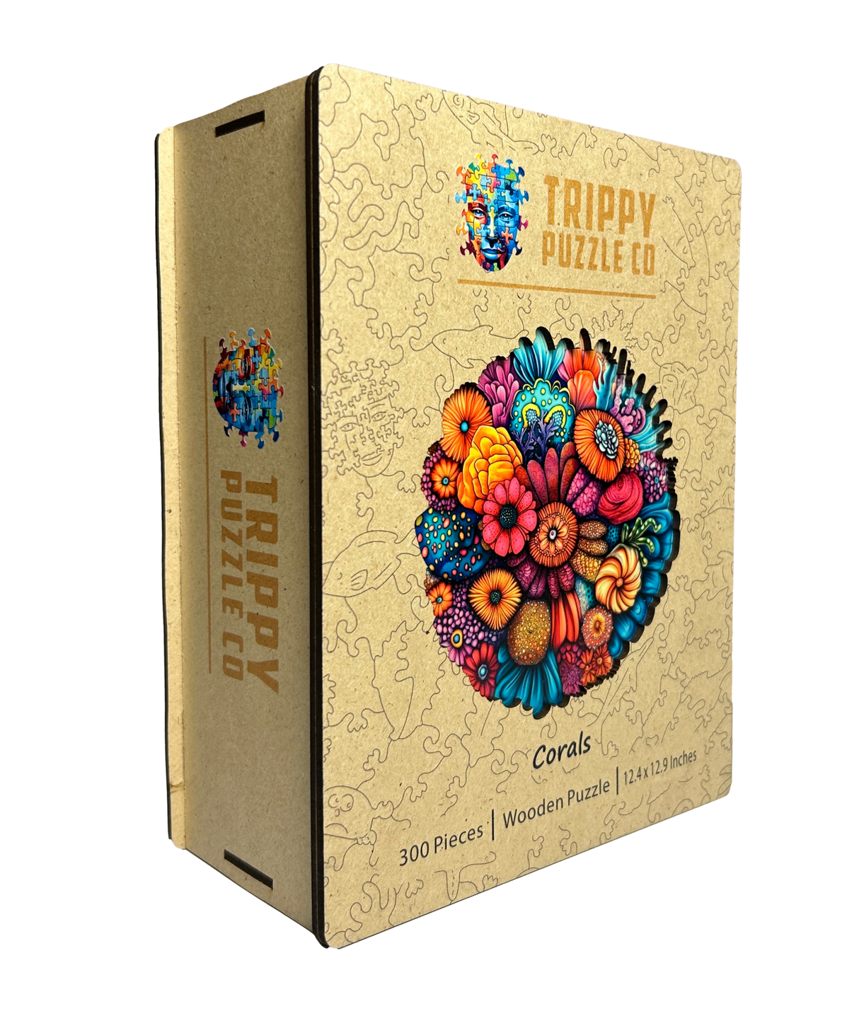 Coral Shaped 300 Piece Wooden Jigsaw Puzzle | Trippy Puzzle Co - Jigsaw Puzzles - The Puzzle Center