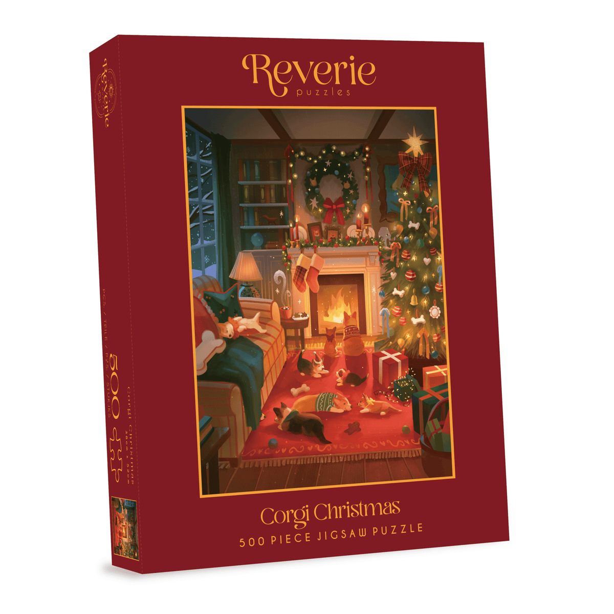 Corgi Christmas 500 Piece Jigsaw Puzzle | Reverie Puzzles - Jigsaw Puzzles - The Puzzle Center