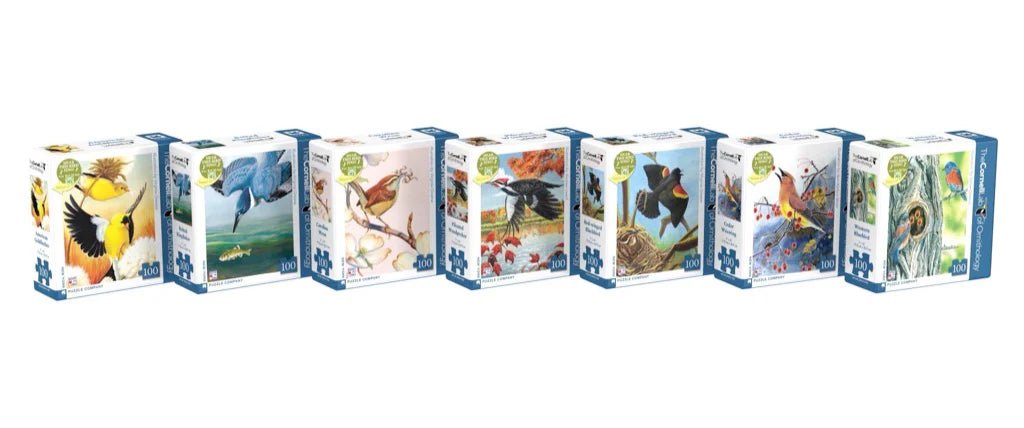 Cornell Birds Mini Puzzle Collector's Set 7 x 100 Piece Mini Jigsaw Puzzles | New York Puzzle Company - Mini Jigsaw Puzzles - The Puzzle Center
