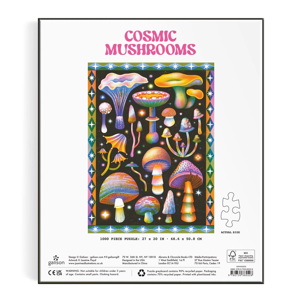 Cosmic Mushrooms 1000 Piece Jigsaw Puzzle | Galison - Jigsaw Puzzles - The Puzzle Center