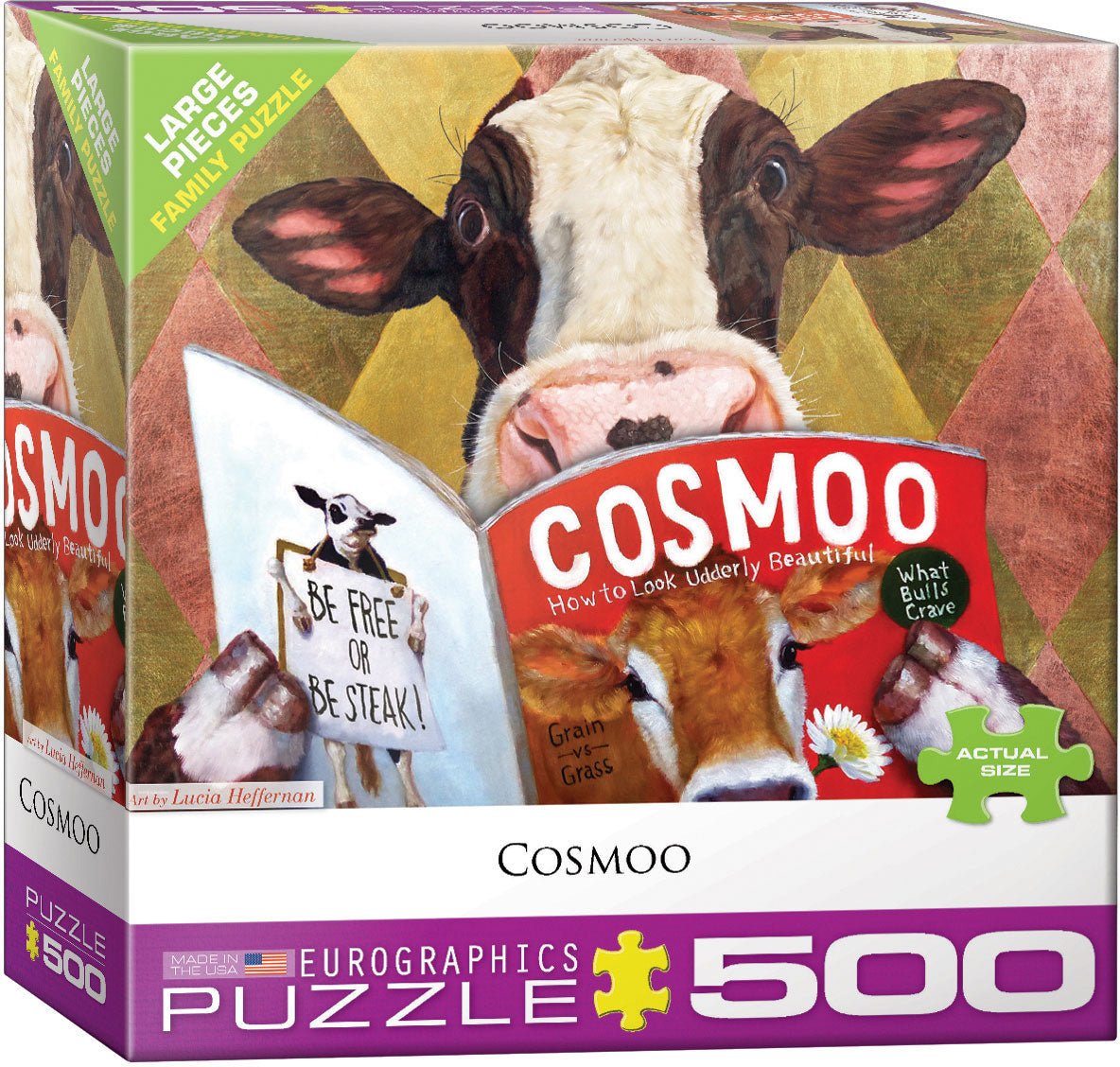 Cosmoo by Lucia Heffernan 500 Piece Jigsaw Puzzle by Eurographics - Eurographics - Jigsaw Puzzles - The Puzzle Center