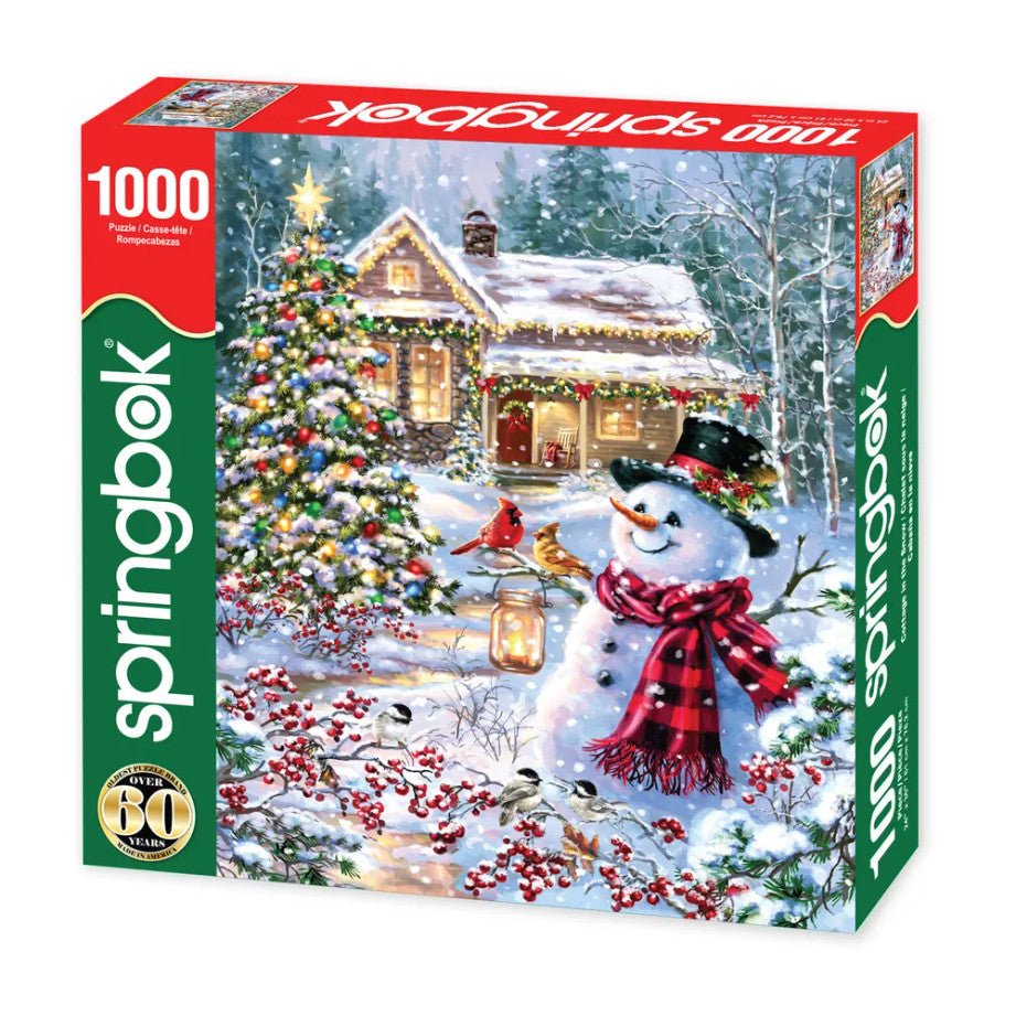Cottage in the Snow 1000 Piece Jigsaw Puzzle by Springbok Puzzles - Springbok Puzzles - Jigsaw Puzzles - The Puzzle Center -