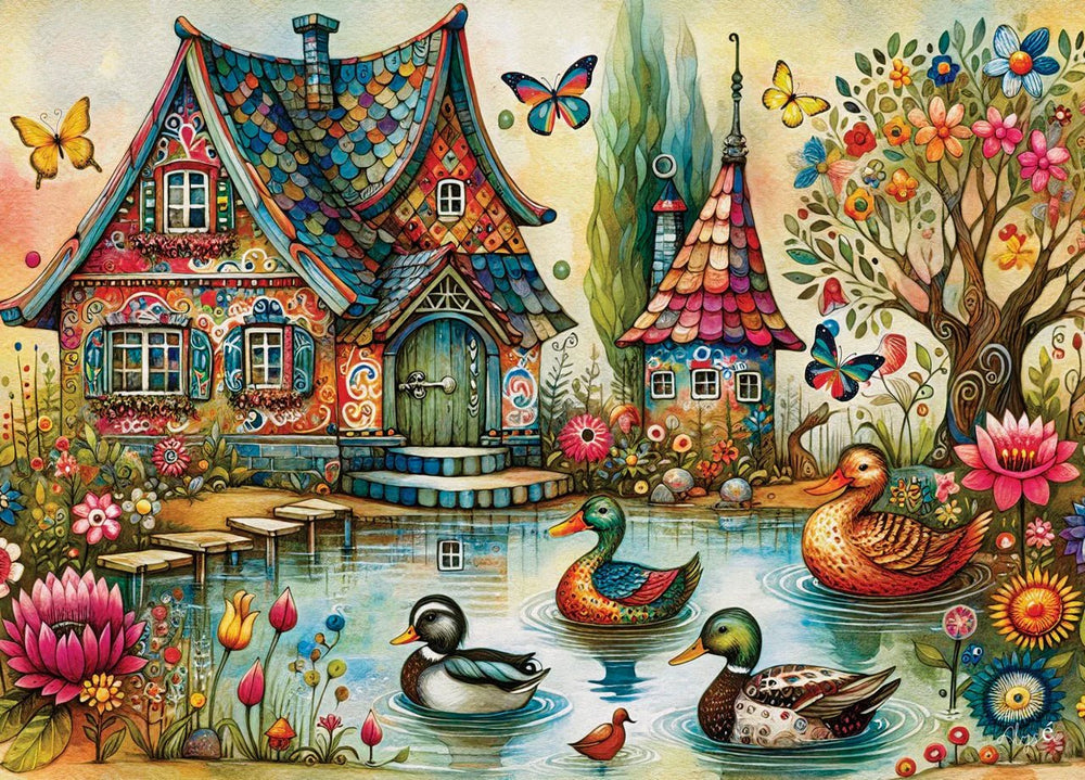 Country Side Charm 1000 Piece Jigsaw Puzzle by JaCaRou Puzzles - JaCaRou Puzzles Inc. - Jigsaw Puzzles - The Puzzle Center