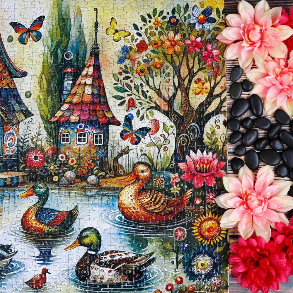 Country Side Charm 1000 Piece Jigsaw Puzzle by JaCaRou Puzzles - JaCaRou Puzzles Inc. - Jigsaw Puzzles - The Puzzle Center