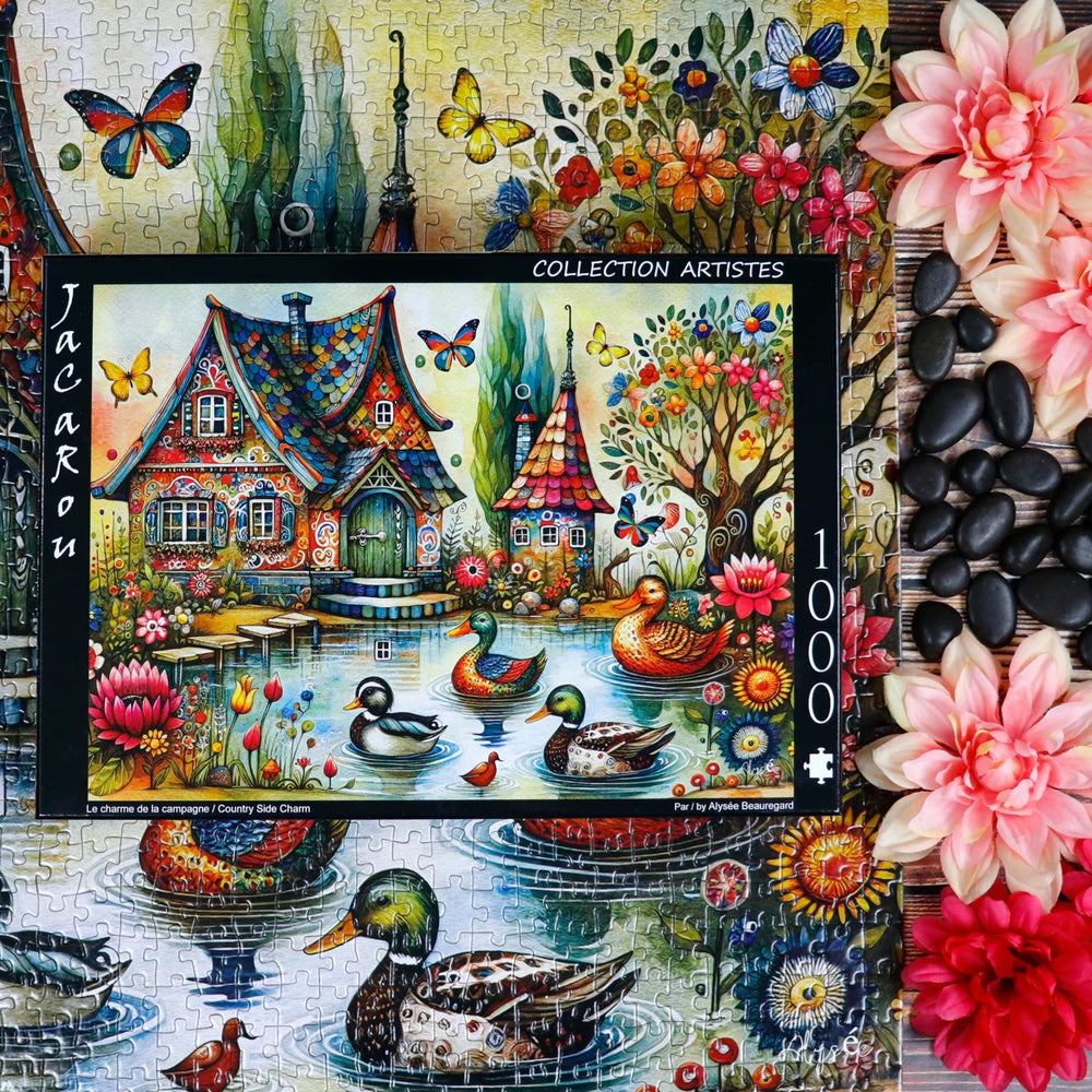 Country Side Charm 1000 Piece Jigsaw Puzzle by JaCaRou Puzzles - JaCaRou Puzzles Inc. - Jigsaw Puzzles - The Puzzle Center